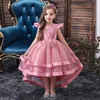 Flickans klänningar julblomma flickor bröllopsfest födelsedagsklänning för prinsessan tutu vestido baby barn stor båge elegant bollklänning 12ygirl's