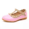 CCTWINS Kids Spring Girls Brand för babyskor Stud Single Shoes Children Naken Sandal Toddler Princess Flats Party Dance Shoe X0702280118