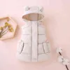 Winter Warm Jacket Vest Boys And Girls 2-8 Year Old Baby Hooded Down Jacket Fashion New Korean Version casual Childrens Clothing J220718