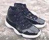 2022 NEWリリースAuthentic 11 25th Anniversary Black/Clear-White-Metallic Silver Real Carbon Fiber Men Basketball Shoes Sports Sneakers