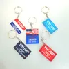 2024 Trump Keychain US Election Keychains Campaign Slogan Plastic Key Chain Keyring