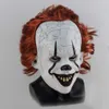 Silicone Film Stephen King's It 2 Joker Pennywise Masque Visage Complet Horreur Clown Latex Masques Halloween Party Horrible Cosplay Prop Masque B062103