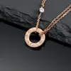 Pendant Necklaces Classic Single Stone Screw LOVE Necklace for Women Girl Slide Pendant Neckalce Collars Collier Femme 316L Titanium Steel Famous Brand Jewelry