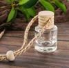 Car perfume bottle home diffusers pendant perfume ornament air freshener for essential oils fragrance empty glass bottles FY5288