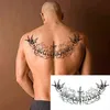 NXY tatouage temporaire autocollant étanche croix aile ange dos entier grand tatouage Flash Tatoo faux s pour femmes hommes fille 0330