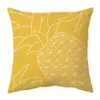 Gul kudde gränsöverskridande geometrisk kuddkudde ananas bil kudde soffa kudde om Nordic grossist