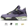 Maat 36-47 Heren Trainers Jumpman 4 Sport Basketbalschoenen 4s Canvas Canyon Purple Suede Red Thunder White Oreo Court Purple Cool Grey Bred Dames Heren Designer Sneakers