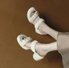 Plateforme Designer Femmes Mules Slippers Lazy Généreuse cuir chunky talon CM Simplicity Beach Shoes Open Toe Lady Loafer