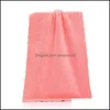 35X75Cm Luxury Super Large Towel Coral Fleece Absorbent Bath Towels Solid Color Comfortable Wash Face For Women Men Drop Delivery 2021 Suppl