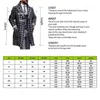 Mélanges de laine pour hommes Hommes pied-de-poule Gentleman manteau de laine à la mode Trench revers pardessus veste à boutonnage unique mi-longueur mâle chaud T220810
