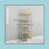 Kledingwinkel Display Rack Nano Gold Shelf Light Luxe Womens Kleding Zij Opknoping Vloer Type Combinatie Drop Delivery 2021 Commercial Fu
