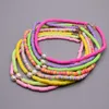 Nouvelle couleur boho natural d'eau douce collier perle couleur polymère doux perles d'argile collier plage femme bijoux cadeau