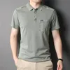 Marka Coodrony Letni pojazd prawdziwy kieszeń krótkie shirt polo shirt men ulotka bawełniany biznes swobodny koszulka Homme Z5170S 220702