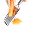 Taglierina per trituratori Affettatrice manuale portatile in acciaio inossidabile Grattugia facile da pulire con manico Utensile da cucina multiuso per la casa 220423