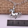 Link Chain My Shape Silver Plated Fashion Horse Charm Wheat Bracelet Trendy Men Bracelets Bangle Pendants Women JewelryLink Lars22