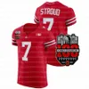 OSU Ohio State Buckeyes 2023-24 Gris NCAA College Football Jersey 7 C.J. Stroud Justin Fields Chris Olave Joey Bosa TreVeyon Jaxon Smith-NjigbaHenderson Hickman