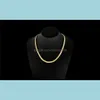Chokers Necklaces Pendants Jewelry Fashion Choker Cool Punk 8Mm Gold Filled Snake Link Chain Necklace For Man Wholesale Drop Delivery 2021