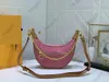 10A L Bag Shoulder Bags 22 Autumn Flowers Painting Loop bag Croissant baguette Half Moon hobo Chain shoulder Cross body Tote Lady Underarm handbag Cir