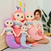 Cartoon Mermaid Pluche Doll Kawaii Knuffels Baby Kids Kinderen Zachte Speelgoed Zeemeermin Gevulde Pop Kerst Verjaardagscadeau 5574 Q2