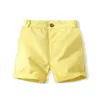 15933 Summer pojkar kläder set strand baby barn blommor målning kort ärmskjorta med shorts 2st.