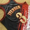 Mitchell and Ness Authentic Basketball Allen Iverson Jerseys Retro All-star 2004 #1 2009 Real Ed Away Breathable Sport High Quality Man