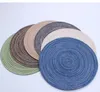 Cotton Thread Yarn Placemat Circular TEAVE PRODO DE ISOLADOR HOODEMENTO HOTEMENTO OCIDENTAL DE CUNDRAS DE ALTO