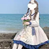 Kosahiki Gothic Lolita Lace Latchwork Платья женщин Винтаж Хараджуку Линия Платье Японии Y2K Косплей Эстетическая вечеринка Платья G220414