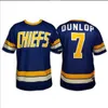 Mitness Hanson Brothers Charlestown Hockey Jersey # 16 Джек # 17 Стив # 18 Джефф 7 Слапшот Майки фильма Синий белый