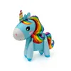 Новинка кляп игрушки 3D сборка радужная лошадь лошадь одноразовый шарик детский день рождения декоративные алюминиевые воздушные шары