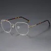 여성 남성용 선글라스 고품질 광학 안경 읽기 안경 처방 렌즈 나사없는 처방 반 림리스