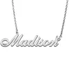 Pendentif Colliers Madison Love Coeur Nom Collier Personnalisé Plaqué Or Collier En Acier Inoxydable Pour Femmes Filles Amis Anniversaire De Mariage