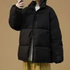 LESBLEKA CASUAL ÖVERSIDIGA VINTER JACK KVINNER STÅ TILL TOCK TEEN TEEN GRRIR Female Coat Loose Parkas Women's Autumn Winter Jacket 211215