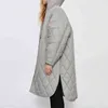 Manteau d'hiver pour femmes Parkas à capuche Vestes Chaud Long Veste À Capuche Plaid Mode Long Manteau Solide Bouton Surdimensionné Femme Outwear L220730