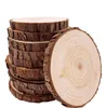 Natural Wood Slices 3.5-4 inch Craft Wood kit Circles Crafts Christmas Ornaments Rustic Wedding Decoration DIY Crafts with Bark for Crafts