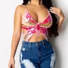 Женские танки Camis y2k Sexy Women Women Crop Tops Pink Halter Sequint