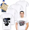 US Warehouse Sublimation Weiß leere Hemden Partyversorgung Wärmeübertragung Blankem Modalhemd Polyester T-Shirts Großhandel Großhandel