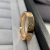 3 ملم Love Ring v Gold 18k لن تتلاشى أبدًا خاتمًا ضيقًا بدون Diamonds Brand Residents Prossials Rings Adita exq2408