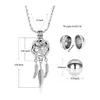 Gepersonaliseerde Dreamcatcher Locket Urn hanger kettingen voor ascrematie sieraden voor as aanpasbare huisdier as aandenken