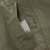 Fredd Marshall Moda Camisa Militar Manga Longa Multi-Bolso Casual Camisas Marca Roupas Exército Verde Camisa Masculina 117 220330