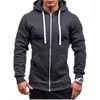 2022 New Men Sweaters Sweatshirts Zipper Hoodie Men Sweater Solid Color Man Hoody Sweatshirts For Male Sweatshirts L220801