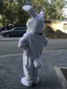 Costumes de mascotte de lapin de Pâques blanc, robe de soirée fantaisie d'Halloween, personnage de dessin animé, carnaval, Noël, Pâques, publicité, fête d'anniversaire, tenue