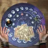 Tapissries Round Pendulum Divination Pad Board Game Altar Mat Constellation Witchcraft Supplies Exquisite Rubbertapestries