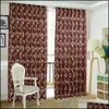 Curtain Drapes Home Deco El Supplies Garden Floral Vine Leaf Partition Polyester Modern Curtains For Living Room Balcony Window Sheer Bedr