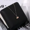 Collane con ciondolo YUN RUO Colore oro rosa Collana con maialino dorato fortunato Moda in acciaio al titanio Gioielli da donna Regalo Non sbiadisce mai