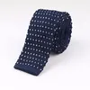 Bow Ties Men's Knitted Knit Leisure Striped Tie Fashion Skinny Narrow Slim Neck For Men Woven Designer CravatBow