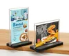 Magnetic Acrylic Frame Stand A6 Menu Name Card Stand Desk Sign Wedding Table Photo Frame Rack Price Tag Display Label Holder