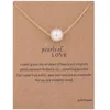 Collier romantique Perle Love Clavicule Collier court