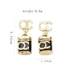 2Colors Designer Earrings Ear Stud Designers 18K Gold Plated Brand Letters Fashion Women Enamel Earring Wedding Party Jewerlry Cla262y