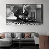 Film Priest Tony Montana Ritratto in bianco e nero Dipinti su tela Poster e stampe Immagini artistiche da parete per la decorazione domestica