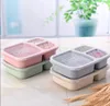 Wheat Straw Lunch Box Microwave Bento Boxs Packaging Dinner Service Quality Health Natural Student Portable Food Storage ZZB14985